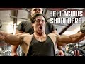 HELLACIOUS SHOULDER WORKOUT! - 6 WEEKS OUT