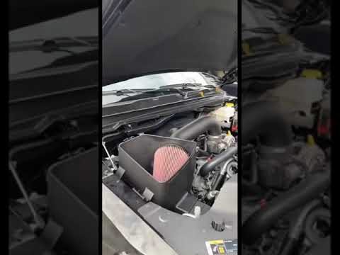 K&N cold air intake on Dodge Ram 2021 5.7L V8 #dodge #KN