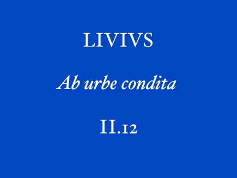 Livius II.12 - recitat L. Amadeus Ranierius