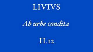 Livius II.12 - recitat L. Amadeus Ranierius