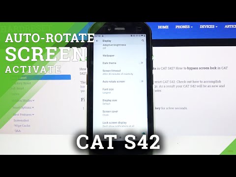 How to Disable Auto-Rotation in Cat S42 - Manage Automatic Screen Rotation