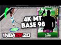You NEED TO BUY This 4k MT BASE 98 GOAT In NBA 2k20 MyTEAM!!