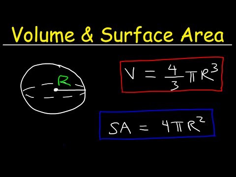 Part of a video titled Volume and Surface Area of a Sphere Formula, Examples, Word Problems ...