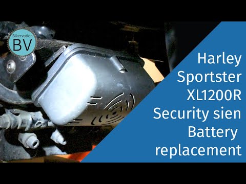 Bikervation - Security siren Battery replacement on a Harley Davidson 2007 Sportster XL1200R