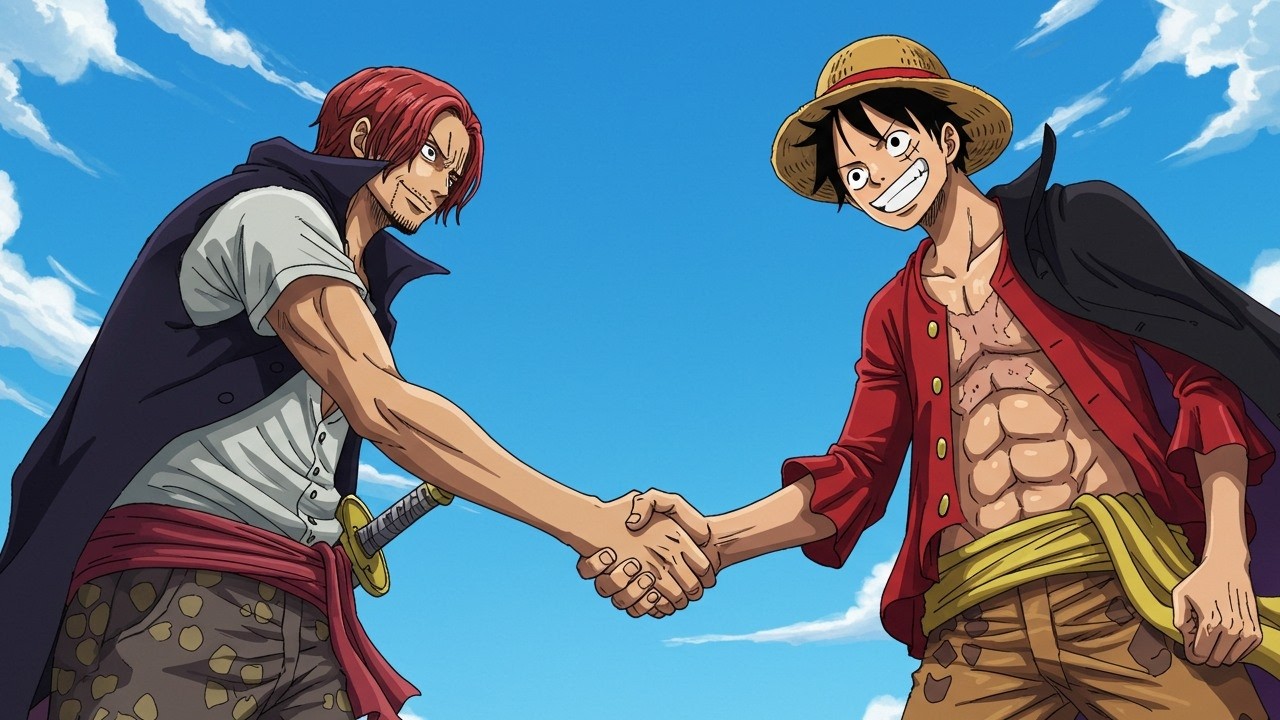 Luffy Invita a Shanks a Unirse a los Sombrero de Paja en One Piece