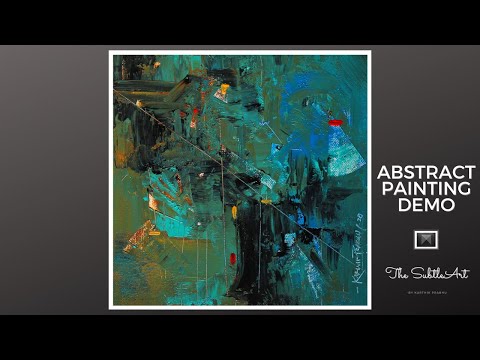 Abstract Painting Demo | Simple and Relaxing | Acrylic Painting Techniques | Art Therapy #1