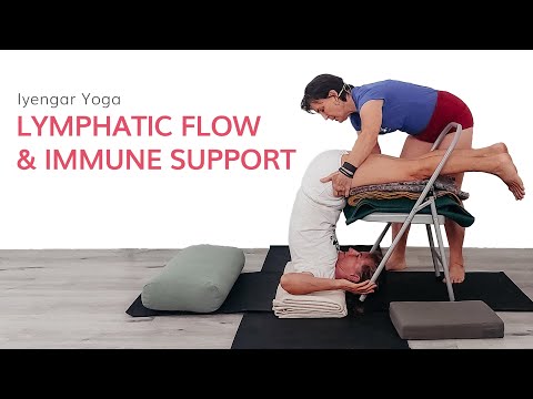 Restorative Sequence for Lymphatic Flow & Immune Support—Iyengar Yoga —General Level