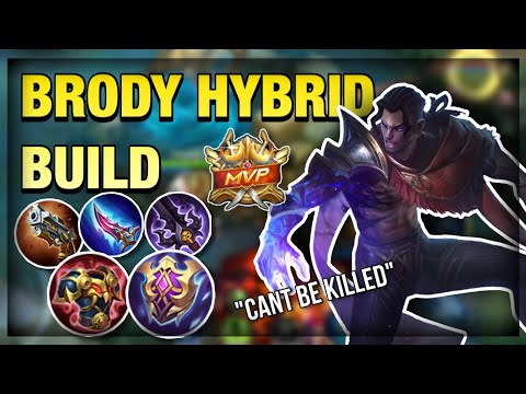 BRODY HIGH DAMAGE & DEFENSE HYBRID BUILD 2023 | Mobile Legends