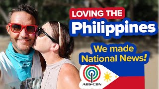 Feeling the Filipino Love ❤️ We're on ABS-CBN News! Foreigners on Lockdown in El Nido Philippines.
