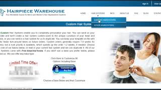 Men's hair replacement | Mens hair pieces | Hair pieces for women | Toupees