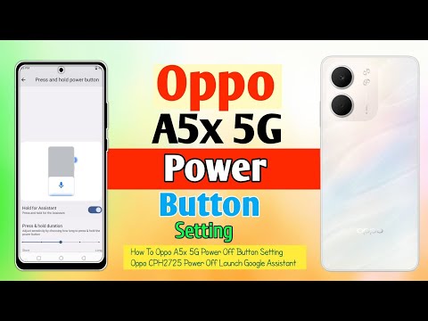 How To Oppo A5x 5G Power Off Button Setting✅Oppo CPH2725 Power Off Launch Google Assistant || 2025