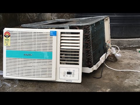Window AC SERVICING  at home II Learn How to Clean an Air Conditioner Servicing AC Cleaning at Home