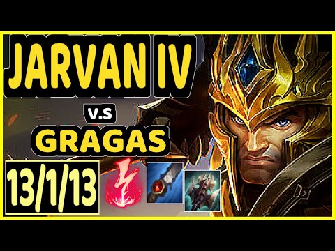 METEOS (JARVAN IV) vs GRAGAS - 13/1/13 KDA JUNGLE GAMEPLAY - NA Ranked GRANDMASTER