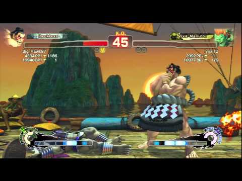 Big_Hawk97 [E.Honda] Vs lynx_ID [Vega] SSF4 AE Online Ranked Matches - PSN