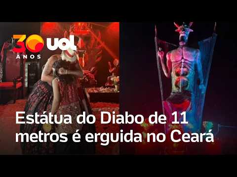 Estátua do Diabo de 11 metros é erguida no Ceará: ‘Monumento de gratidão’