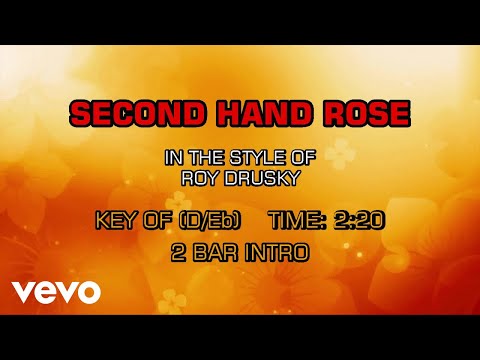 Roy Drusky - Second Hand Rose (Karaoke)