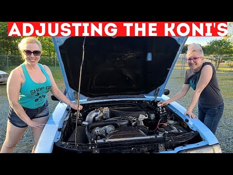 ADJUSTING THE KONI YELLOW STRUTS AND SHOCKS ON MY DAILY DRIVEN FOXBODY CONVERTIBLE MUSTANG