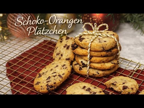 Schoko Orangen Plätzchen | Heidesand Plätzchen | einfaches Rezept