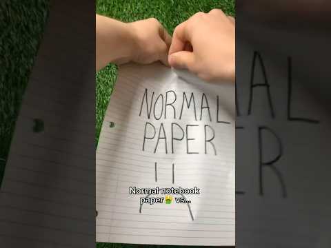 Our paper is 15 times more durable than regular notebook paper🥱 #shorts #paper