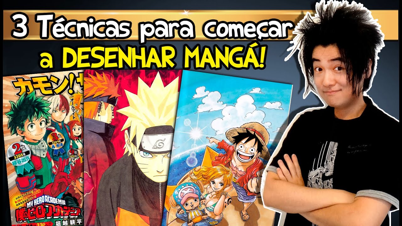 3 Técnicas para começar a DESENHAR MANGÁ