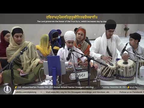 051 Bhai Mehtab Singh Jee Toronto Tuesday Evening Toronto Dec 2021 Annual Akhand Keertan Smaagam