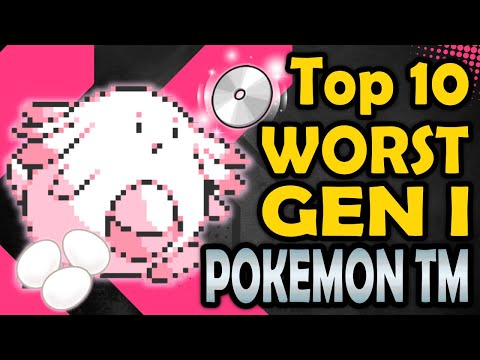Top 10 Worst TMs in Gen 1 (Red, Blue, & Yellow)