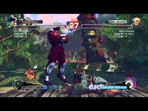 SSF4 AE scrub-basher (M.BISON) vs Matt-Hazard (GOUKEN)