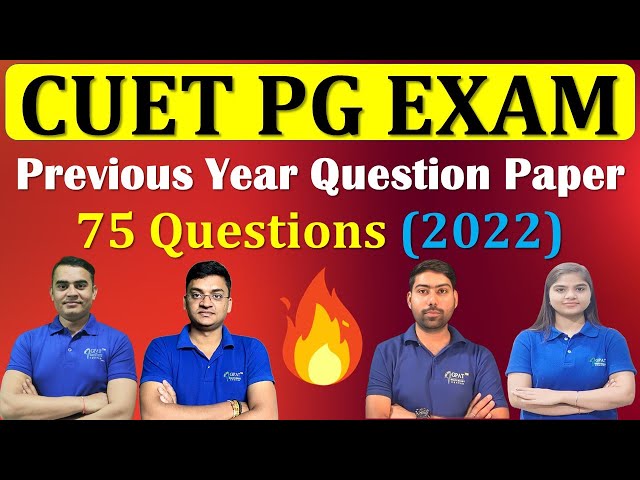 Comprehensive Analysis of CUET PG 2022 Previous Year Question Paper ...