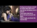Demi Lovato - Shouldn't Come Back (Lyrics On ...