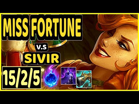 MISS FORTUNE vs SIVIR - 15/2/5 KDA BOTTOM ADC GAMEPLAY - EUW Ranked MASTER