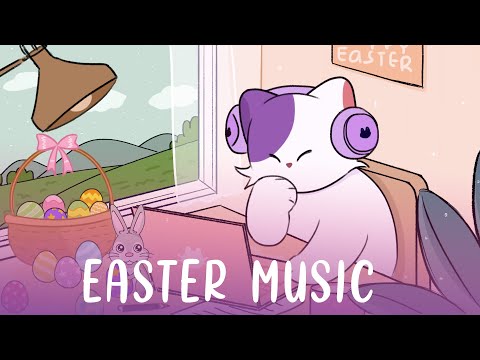 Easter lofi music 2023 - lofi hip hop purple cat - lofi study music /relaxing music/focus music