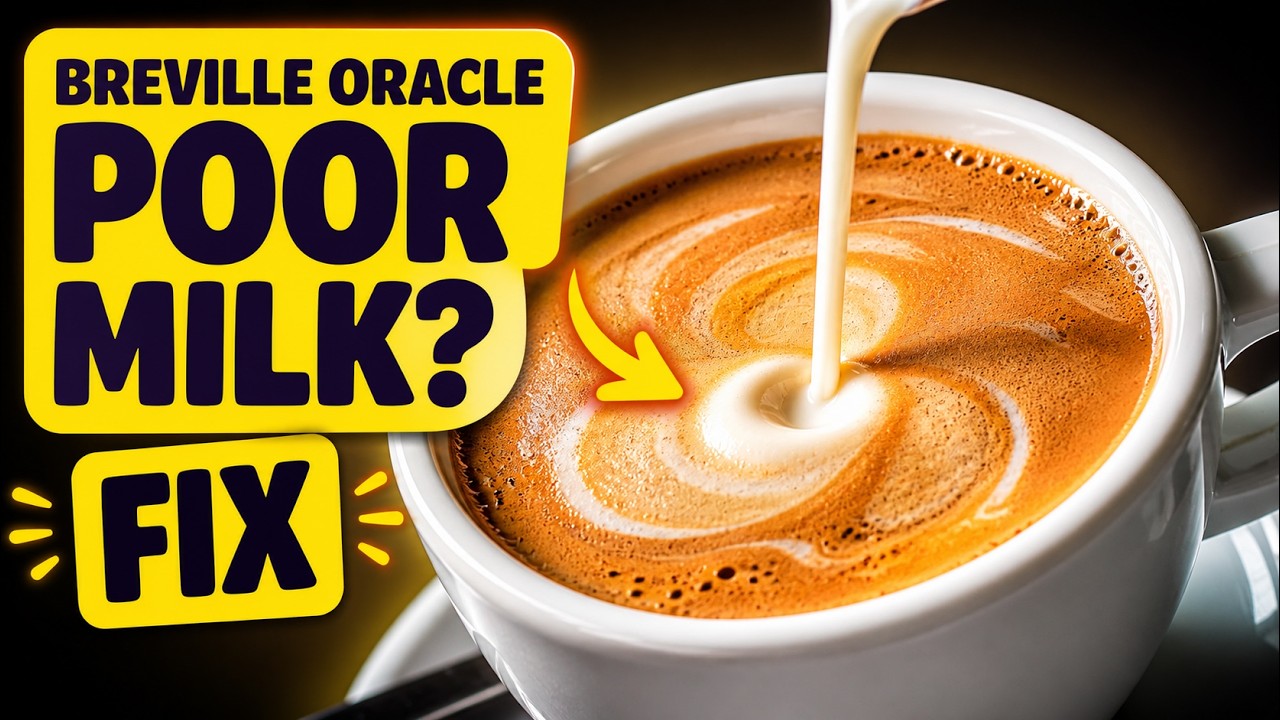How to fix poor milk quality on Breville Oracle BES980 and BES990