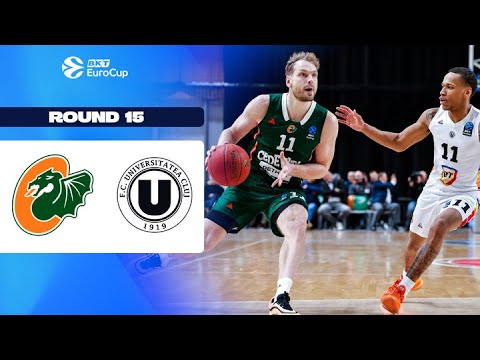 Cedevita Olimpija Ljubljana - U-BT Cluj-Napoca | Round 15 | EuroCup Basketball 2025-26