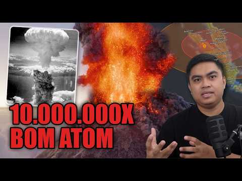 Letusan ini lebih kuat dari bom atom dan hampir memusnahkan manusia.