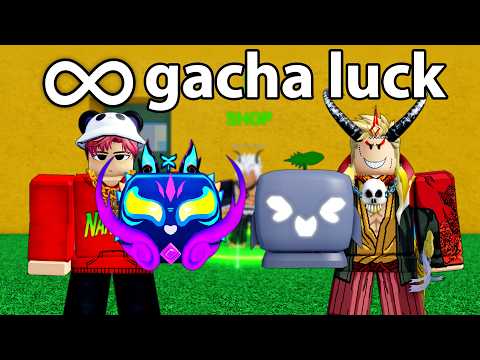 Admin Lucky Gacha Race in Blox Fruits