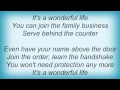 Black Box Recorder - Wonderful Life Lyrics