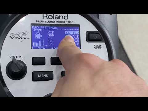 Roland td-11 | hướng dẫn cách sét úp các mặt trống trên phần module như thế nào để đánh cho nhẹ tay