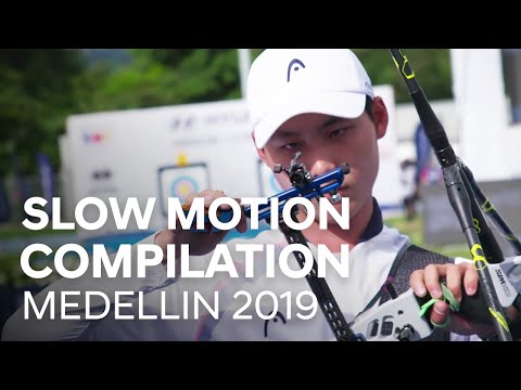 Slow motion compilation | Medellin 2019 Hyundai Archery World Cup stage 1