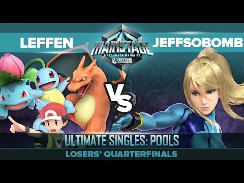 Leffen vs JEFFsoBOMB - Losers' Quarters: Ultimate Singles Pools - Mainstage | Pokemon Trainer vs ZSS
