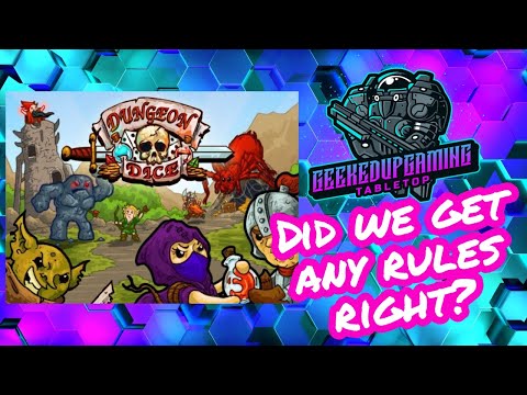 IN Depth look at Dungeon Dice with Geekedupgaming Review Group