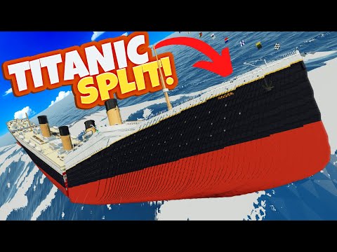 TITANIC Split in HALF by a GIANT TSUNAMI in Stormworks!