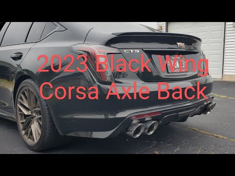 2023 Cadillac Black Wing Corsa Bi Mode exhaust Install and Test.