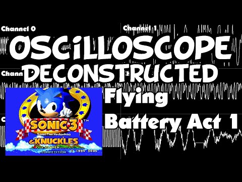 Sonic 3 and Knuckles - Flying Battery Zone Act 1 - Oscilloscope Deconstructed