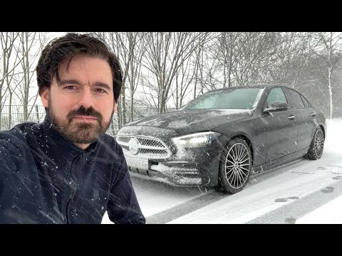 MEGA ROADTRIP with MY MERCEDES C-Class (SNOW + DAMAGE on my car) 1300 km in a day
