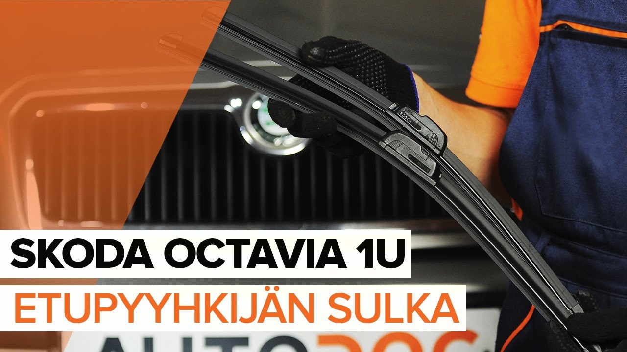 Kuinka vaihtaa pyyhkijänsulat eteen Skoda Octavia 1U-autoon – vaihto-ohje