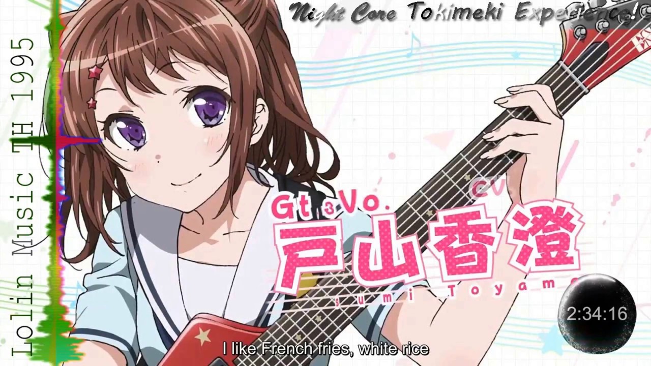 【Night Core】 Tokimeki Experience! BanG Dream! Op