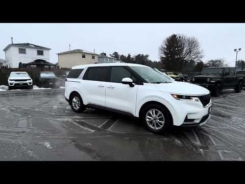 2022 Kia Carnival LX+ FWD in White for sale at Boyer Chrysler Dodge Jeep Ram Fiat Cobourg in Cobourg, ON