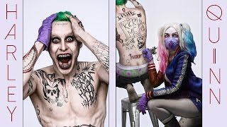 Harley Quinn Makeup Tutorial from the new Suicide Squad movie & Joker Fan Art