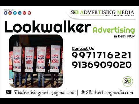 Look walker banner, for advertising & btl activities