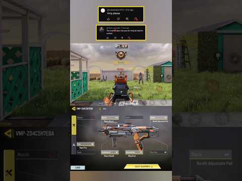 No recoil VMP Build(VMP-2D4C5H7E8A)- New Season 6 COD Mobile 2025